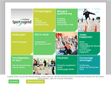 Tablet Screenshot of hamburger-sportjugend.de